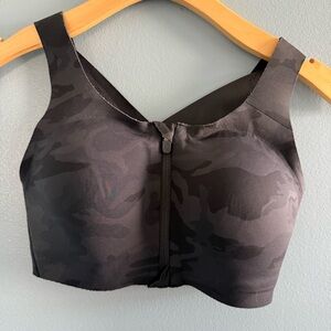 Lululemon Enlite Zip Front Camouflage Sports Bra